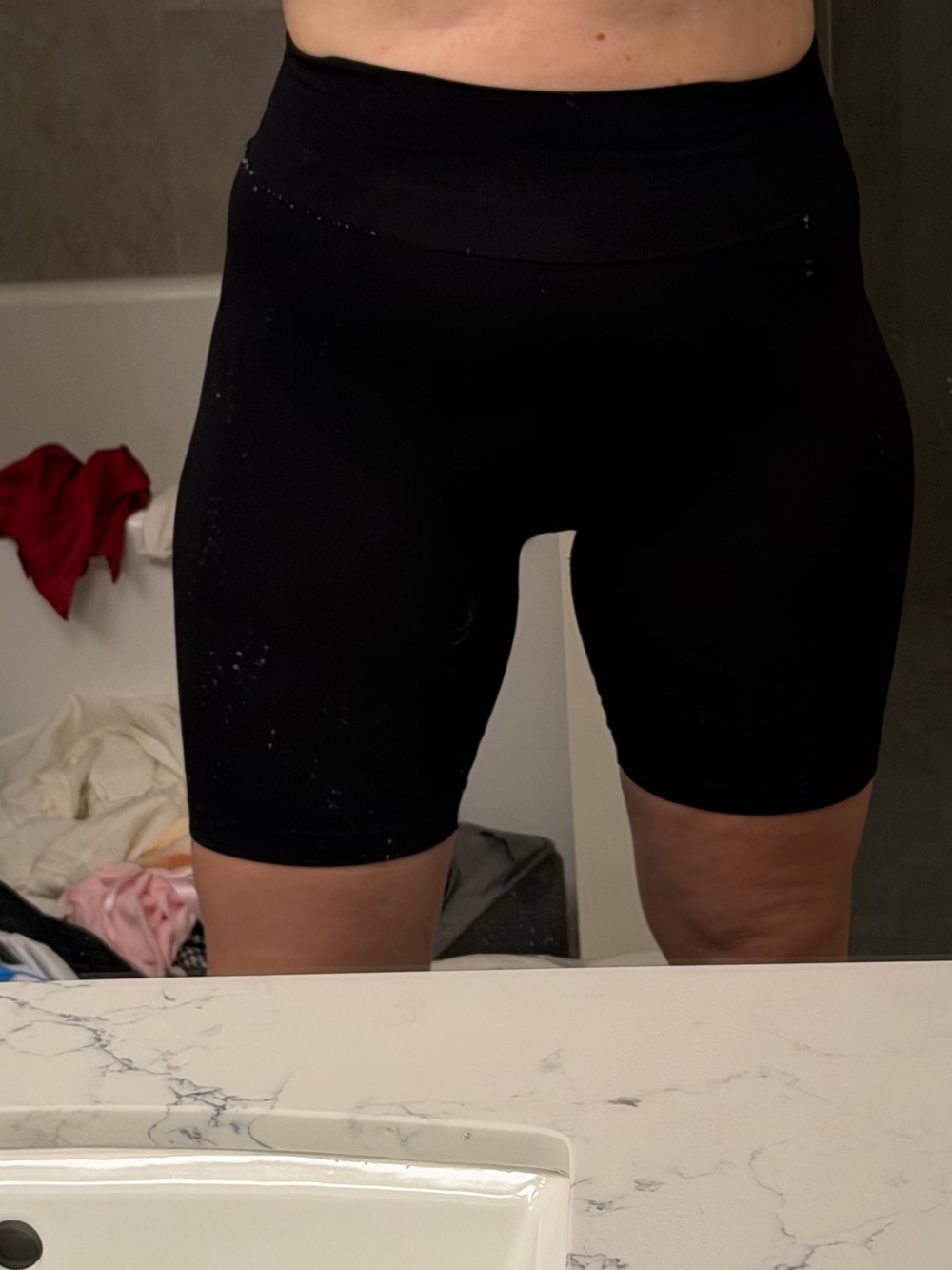 Forever 21 Black High-Rise Bike Shorts